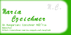 maria czeichner business card